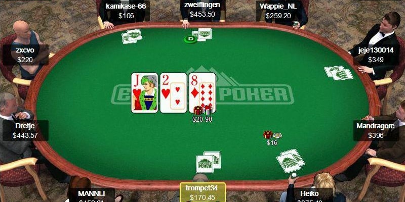 Game bài poker miễn phí không hạn chế thể loại